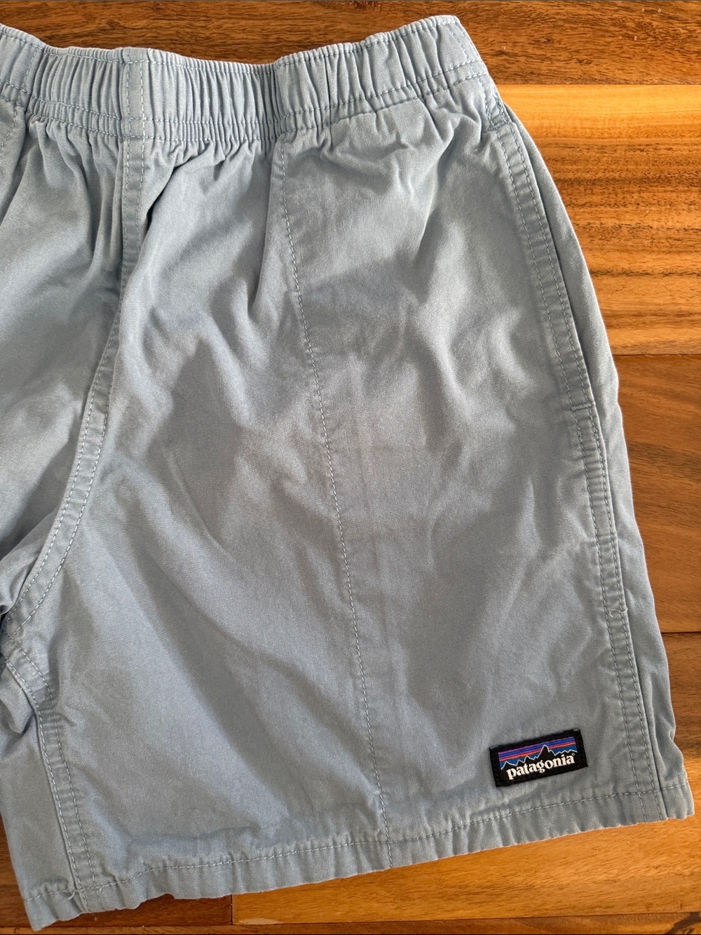 Patagonia Kids Pale Blue Elastic Waist Casual Shorts